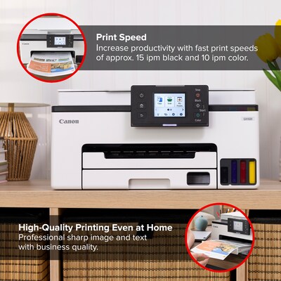 Canon MAXIFY GX1020 Wireless Color Inkjet Printer, All-In-One Supertank, Print, Scan, Copy (GX1020)
