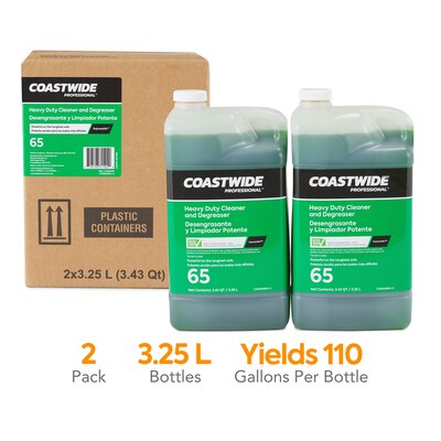 Coastwide Professional Cleaner and Degreaser 65 Heavy-Duty Concentrate for ExpressMix, 3.25L, 2/CT (
