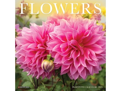 2025 Willow Creek Flowers 7" x 7" Monthly Wall Calendar (45770)