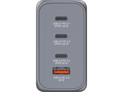 Verbatim USB Type-A/USB Type-C Wall Charger, Gray (32205)