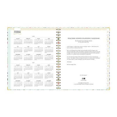 2026-2027 Blue Sky Flower Clip 8" x 11" Academic Year Weekly & Monthly Planner, Plastic Cover (157627)