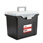 TRU RED™ Portable File Tote, Letter Size, Black, 4/Carton (TR57622CT)