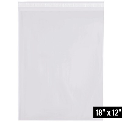 12 x 18 Reclosable Poly Bag, 1.5 Mil, Clear, 1000/Pack (PRR121815)
