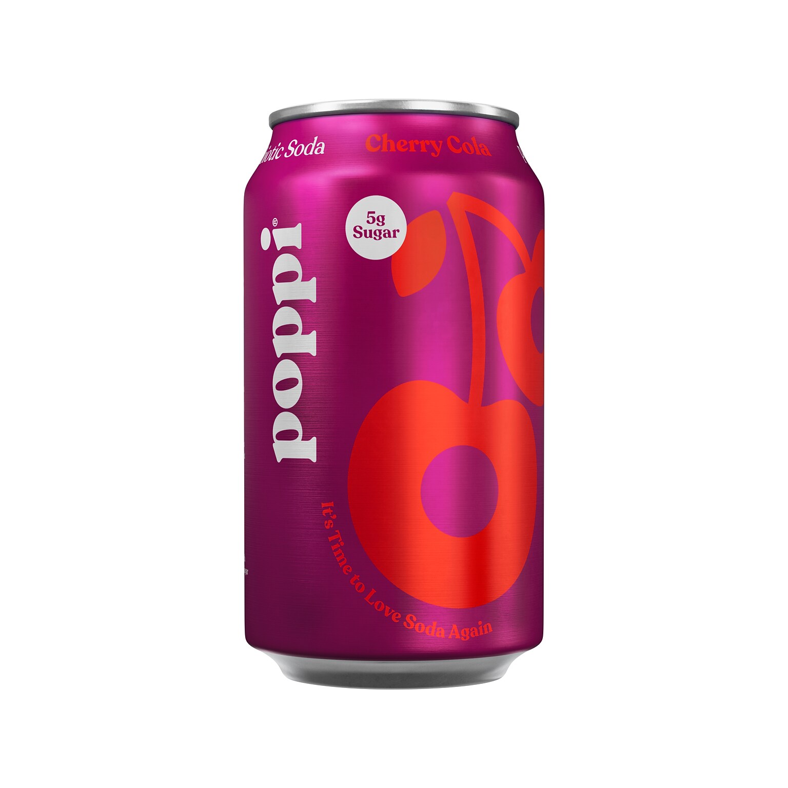 Poppi Prebiotic Cherry Cola Soda, 12 fl. oz., 12 Cans/Case (XNA71106)