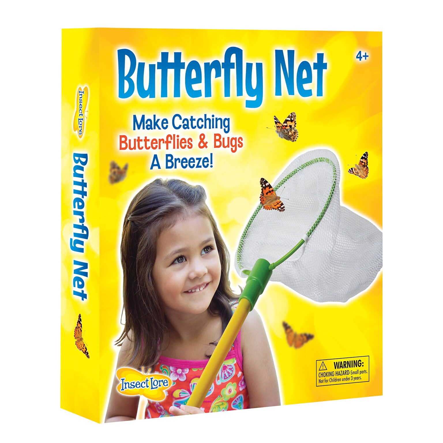 Insect Lore® Butterfly Net, Yellow/Green (ILP5020)