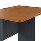 Bush Business Furniture Cubix 36W Desk, Natural Cherry/Slate (WC57436)