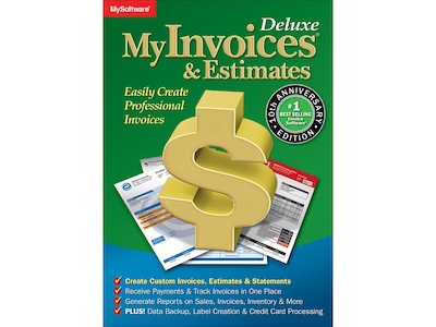 Avanquest MyInvoices & Estimates Deluxe 10 for Windows, 1 User, Download (10060.E)