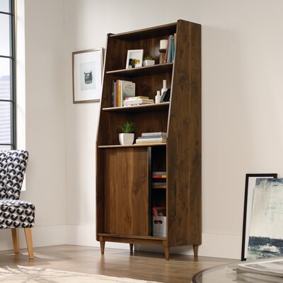 Sauder Harvey Park 70"H 5-Shelf Bookcase, Grand Walnut (420282)