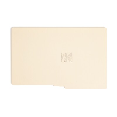 Smead End-Tab File Folders, Reinforced Straight-Cut Tab, Letter Size, Manila, 100/Box (24110)