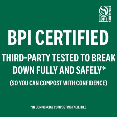 Perk™ Eco Compostable Paper Plates, 6", White, 250/Pack (PK61286)