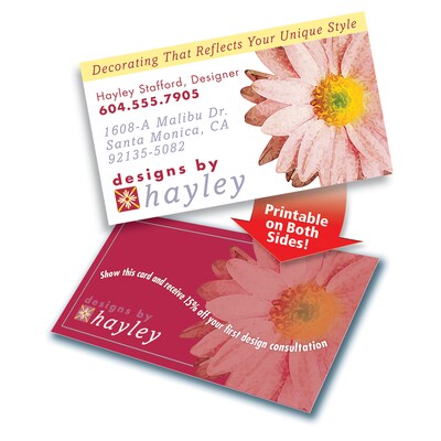 Avery Clean Edge Business Cards, 3.5" x 2", Matte White, 160/Pack (8869)