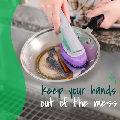 Scotch-Brite Soap Control Non-Scratch Dishwand, Blue (451U-4)