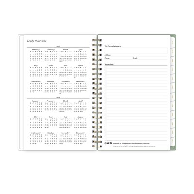 2025-2026 Blue Sky Sincerely Jules Rheanne 5" x 8" Academic Year Weekly & Monthly Planner, Plastic Cover, Multicolored (154280)