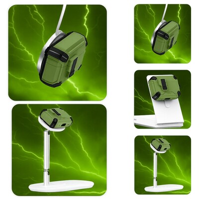 SaharaCase Raider Series Heavy Duty Case Compatible with Magsafe for Airpods Pro 3, Secure Lock, Cactus Green (HP00217)