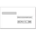 ComplyRight Double Window Envelope, 5.63 x 9, White/Black, 100/Pack (91911)