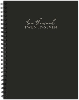 2027 Willow Creek Contemporary Black 5.5 x 8.5 Calendar Year Weekly & Monthly Standard Planner, Assorted Colors (66898)
