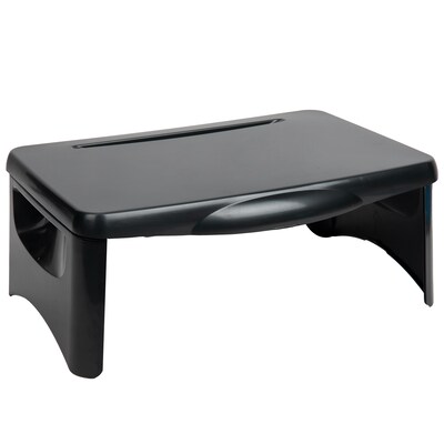 Mind Reader Anchor Collection 11.25 x 18.25 Plastic Portable with Storage Lap Desk, Black (LAPSTOR