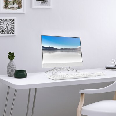 HP 23.8" All-in-One Desktop Computer, Intel Core i3-1115G4, 8GB Memory, 256GB SSD (318L8AA#ABA)