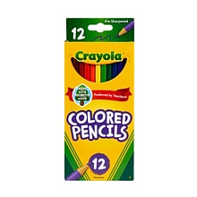 Crayola® Colored Pencils, Assorted Colors, 12/Box (68-4012)