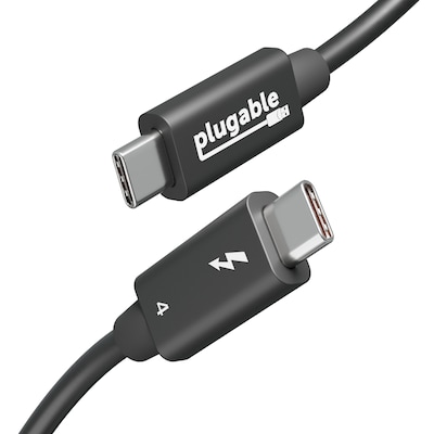 PLUGABLE Thunderbolt-4 EPR 3.3 Cable, 240W, Black (TBT4-240W-1M)