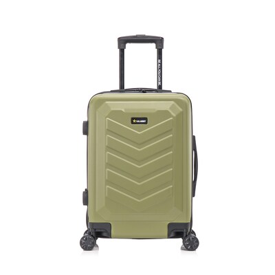 US Army FOX 20" Hardside Carry-On Suitcase, 4-Wheeled Spinner, TSA Checkpoint Friendly, Olive Drab (USLFOX00S-GRN)