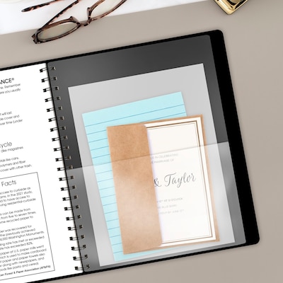 2026-2027 AT-A-GLANCE Contemporary 8.25" x 11" Academic Weekly & Monthly Planner, Faux Leather Cover, Black (70-957X-05-27)