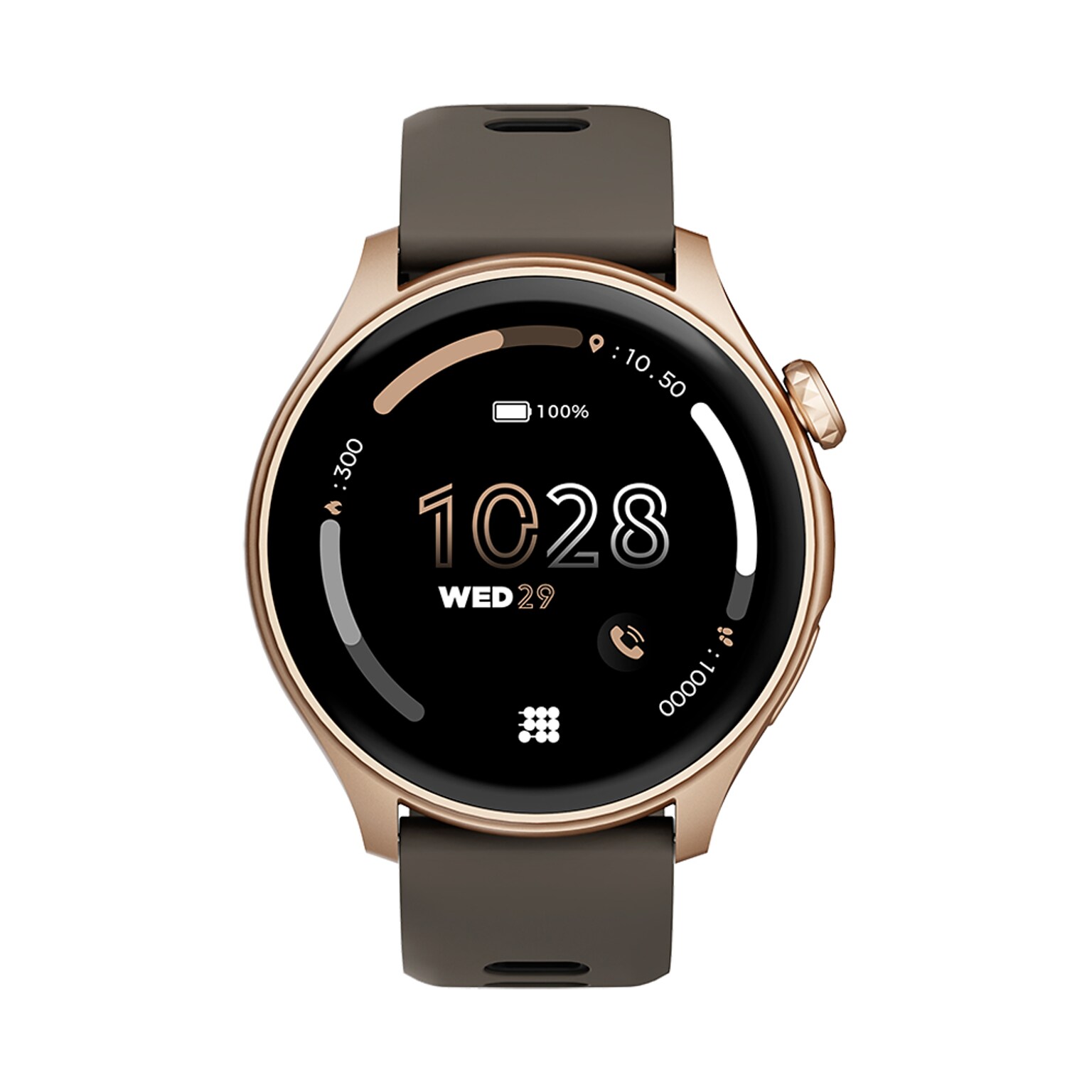 Cubitt AURA Smartwatch, 36.32mm, Aluminum Case, Mocha Brown Sport Band (CT-AURA9)