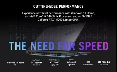 ASUS ROG Strix G18 18 144Hz Gaming Laptop, NVIDIA GeForce RTX 5060, Intel Core i7-14650HX (2024), 16GB RAM, 1TB SSD, Windows 11