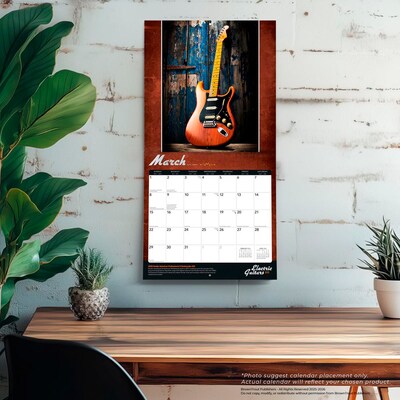 2026 BrownTrout Electric Guitars 12" x 12" Monthly Wall Calendar (9798330703180)