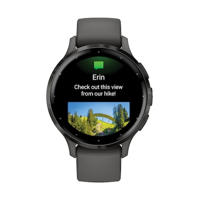 Garmin Venu 3S Smartwatch, GPS, 41mm, Pebble Gray Silicone Band (010-02785-00)