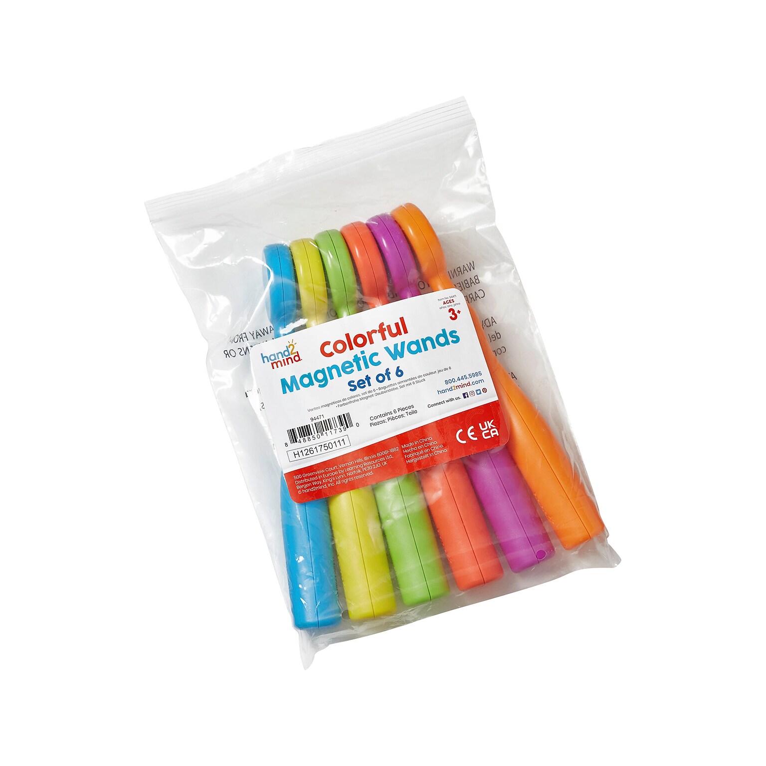 hand2mind Magnetic Wands, 6/Set (94471)