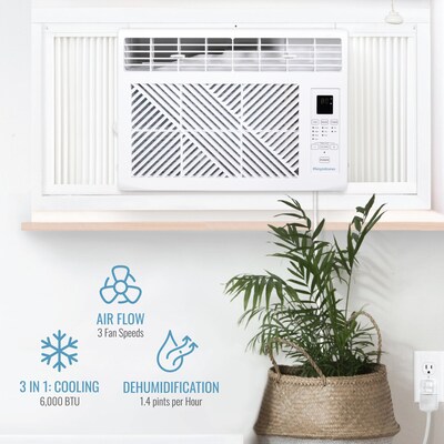 Keystone 115-Volt 6,000 BTU Window Air Conditioner with Remote, White (KYST061AD)
