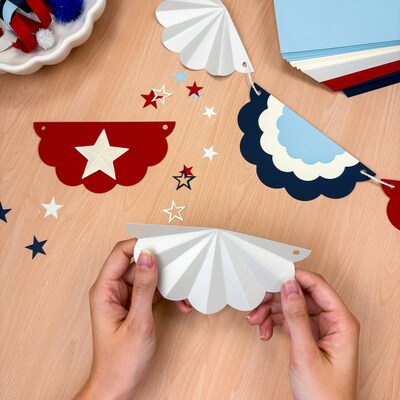 Astrobrights 65 lb. Cardstock Paper, 8.5" x 11", Old Glory, 100 Sheets/Ream (91033)