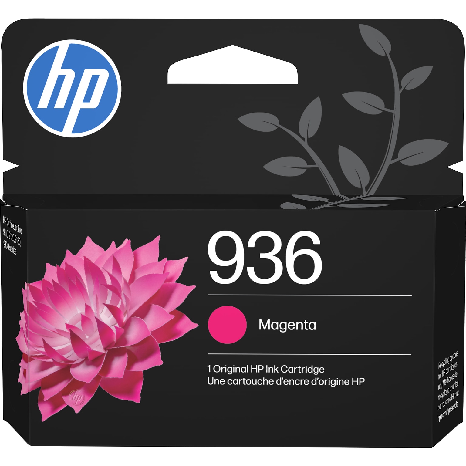 HP 936 Magenta Standard Yield Ink Cartridge, Prints Up to 800 Pages (4S6V0LN)