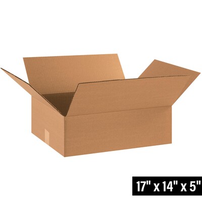 17 x 14 x 5 Shipping Boxes, 32 ECT, 25/Bundle (17145)