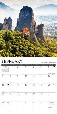 2027 Willow Creek Greece 12" x 12" Monthly Wall Calendar, Assorted Colors (60568)