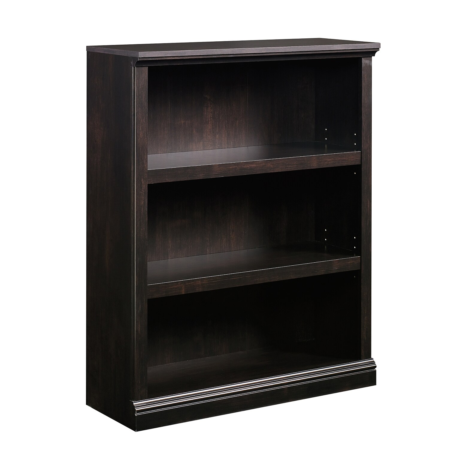 Sauder Select 44H 3-Shelf Bookcase, Estate Black (420175)
