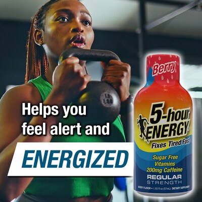 5-Hour Energy Berry Shots Drink, 1.93 fl. oz., 12/Box (LVS500181)