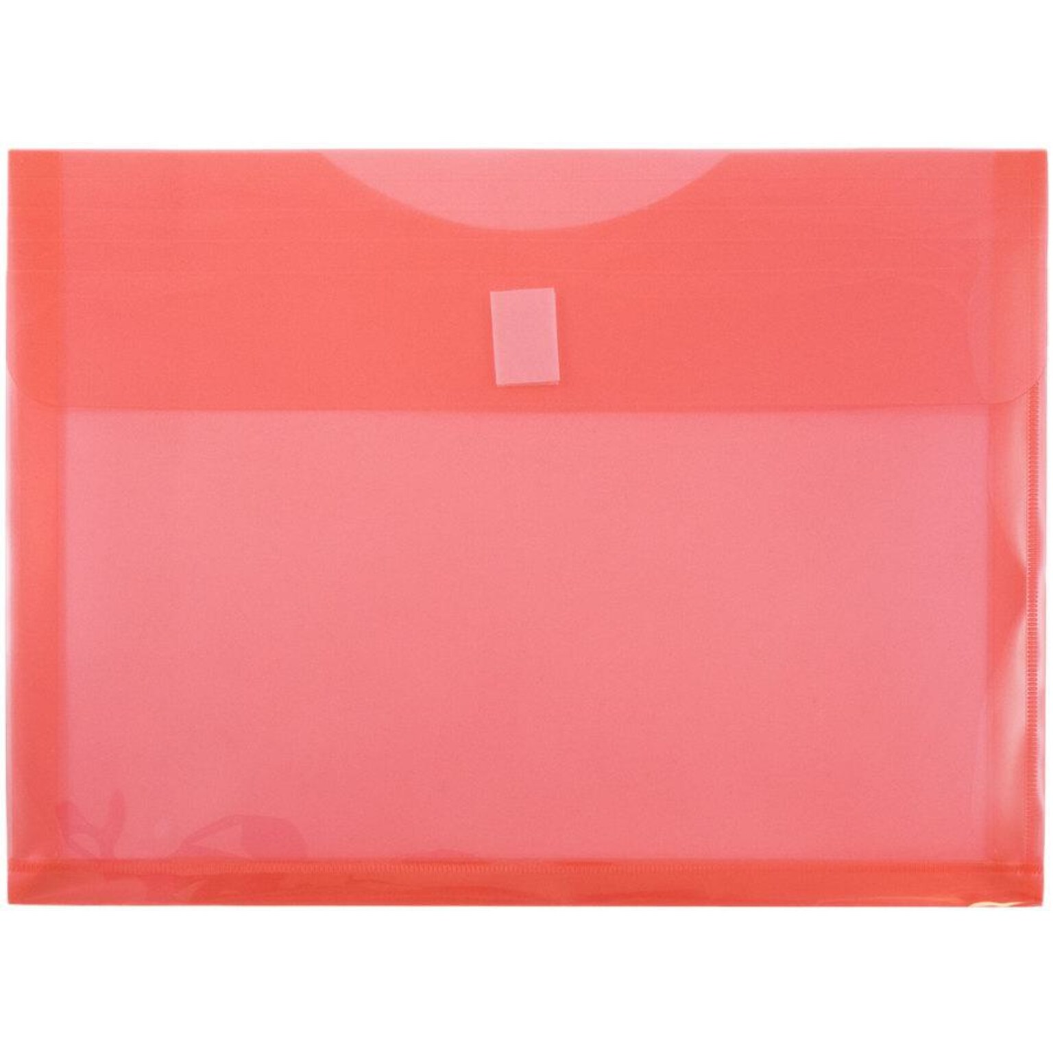 JAM Paper Premium Plastic Document File, Letter, Red, 3/Pack (218V1REX3)