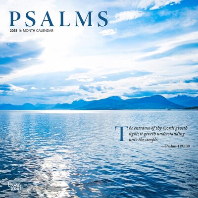 2025 BrownTrout Psalms 12 x 12 Monthly Wall Calendar (9781975477554)