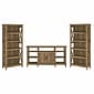 Bush Furniture Key West Console TV Stand, Screens up to 65", Reclaimed Pine (KWS027RCP)