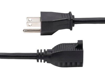 StarTech 10 NEMA 5-15P to NEMA 5-15R Power Cable, Male to Female, Black (231A-8A00-POWER-CORD)