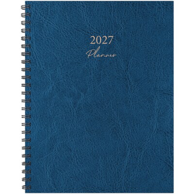 2027 Willow Creek 8.5 x 11 Calendar Year Weekly & Monthly Standard Planner, Blue (66843)