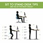 Bush Business Furniture Move 40 Series 48"W Electric Height Adjustable Standing Desk, Hansen Cherry/Cool Gray (M4S4824HCSK)