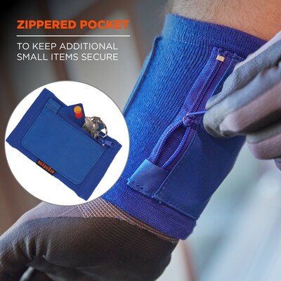 Ergodyne Squids 3388 Armband ID Badge Holder, Blue (19963)