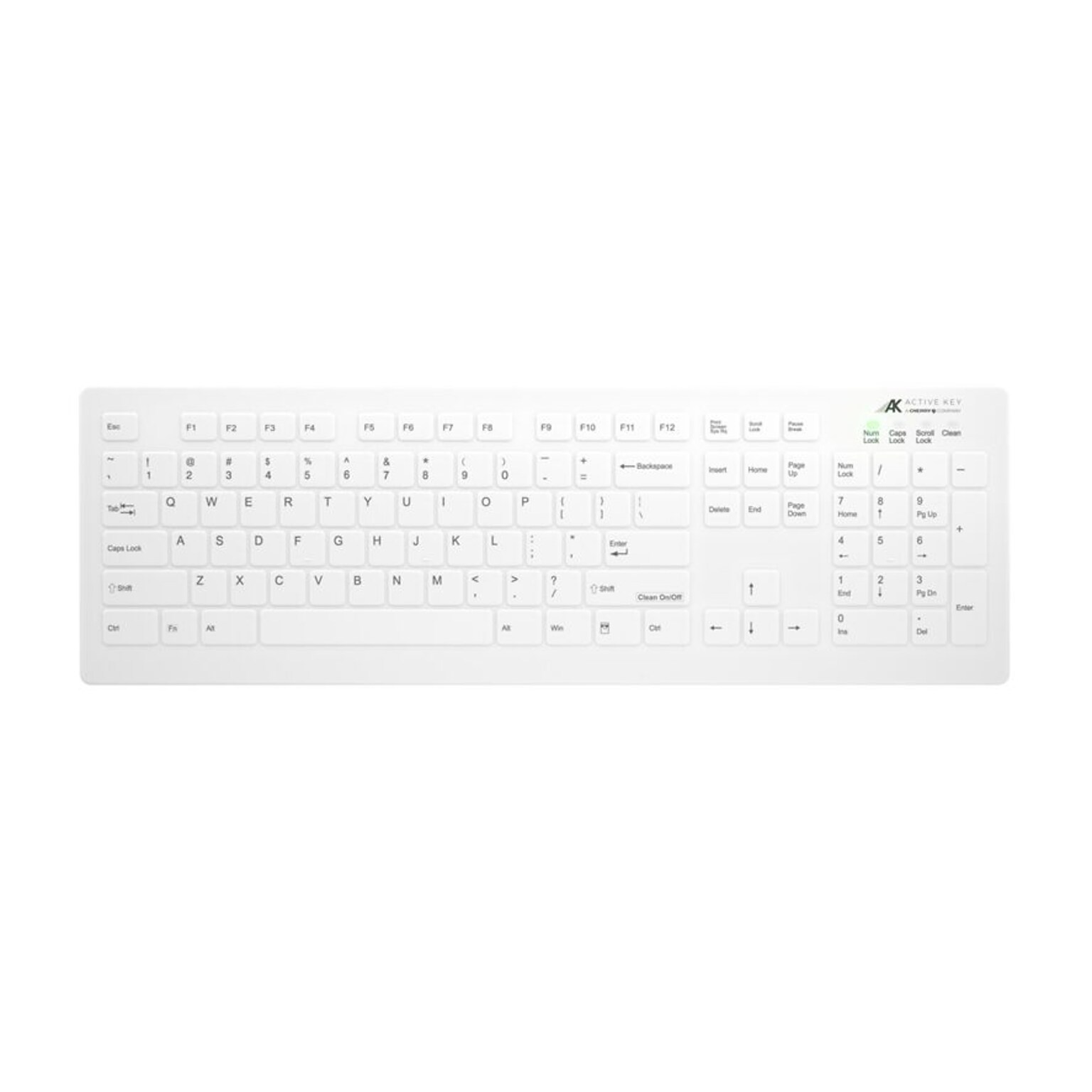 Cherry AK-C8112 Medical Wireless Keyboard, White (AK-C8112F-FUS-W/US)