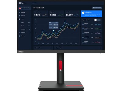 Lenovo ThinkVision T23i-30 23" 60 Hz LED Monitor, Black (63B2MAR6US)