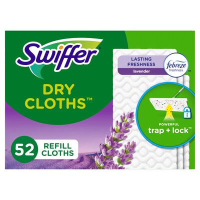 Swiffer Sweeper Dry Sweeping Pad, Lavender & Vanilla Comfort, 52/Box (99039)