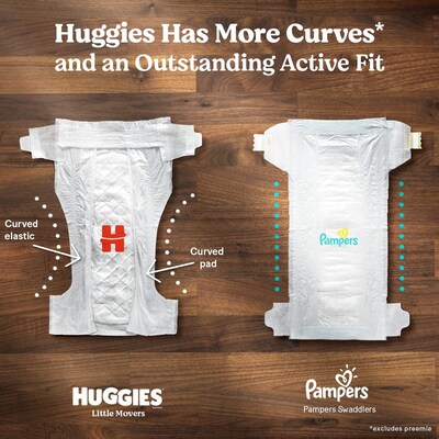 Huggies Little Movers Baby Diapers, Size 6, 84/Carton (53594)