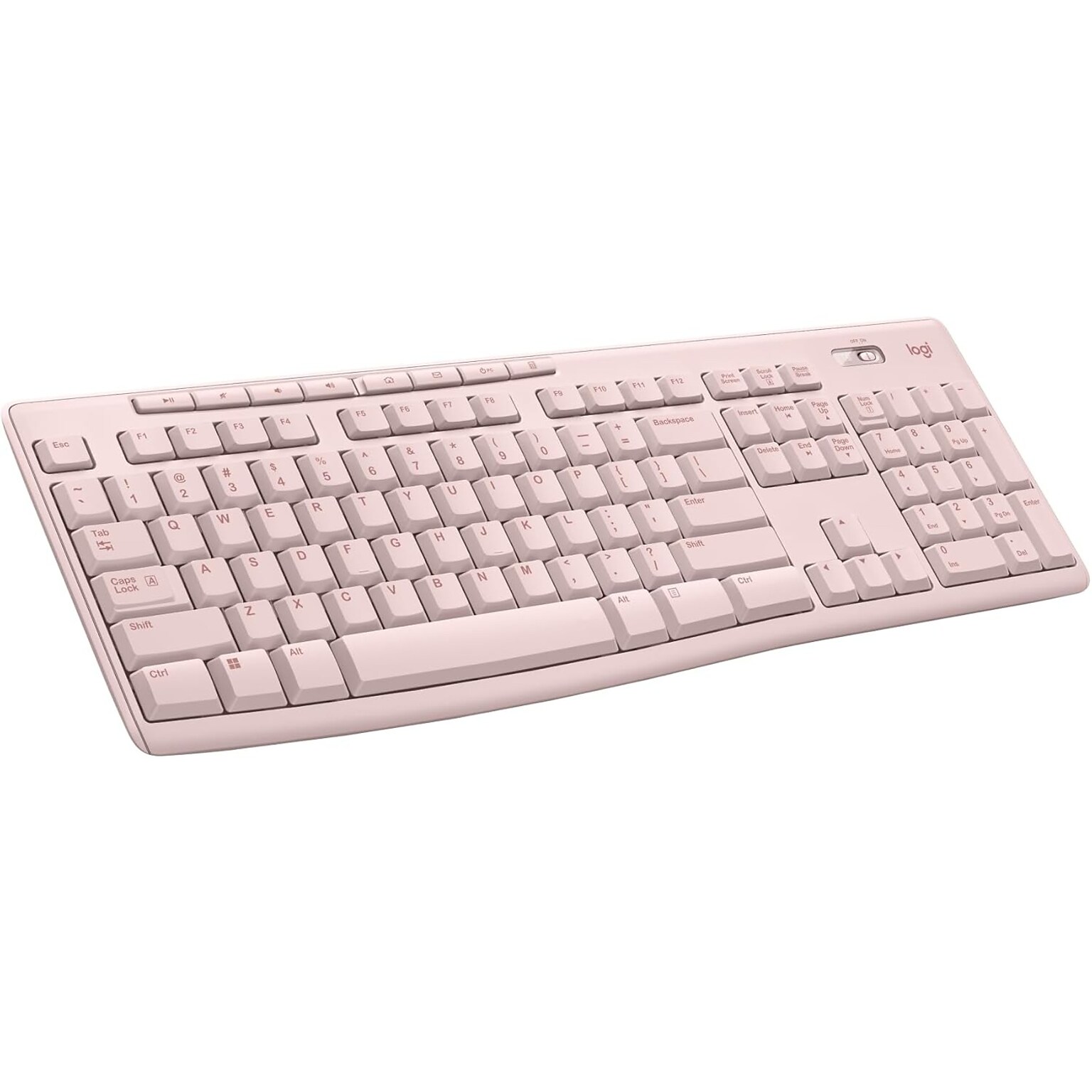 Logitech K270 Wireless Keyboard, Rose (920 013289)